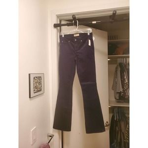 GAP 1969 BABY BOOT VELVET FEEL DARK BLUE- 27L TALL- EXTRA LONG! NWT!